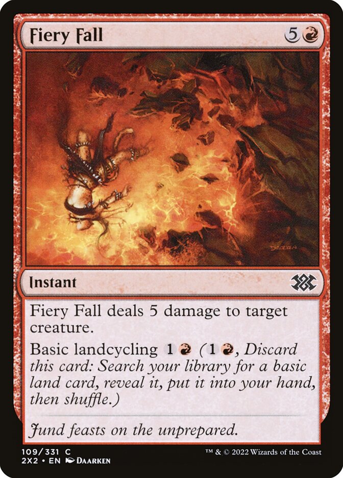 Fiery Fall, Double masters 2022 Card Art