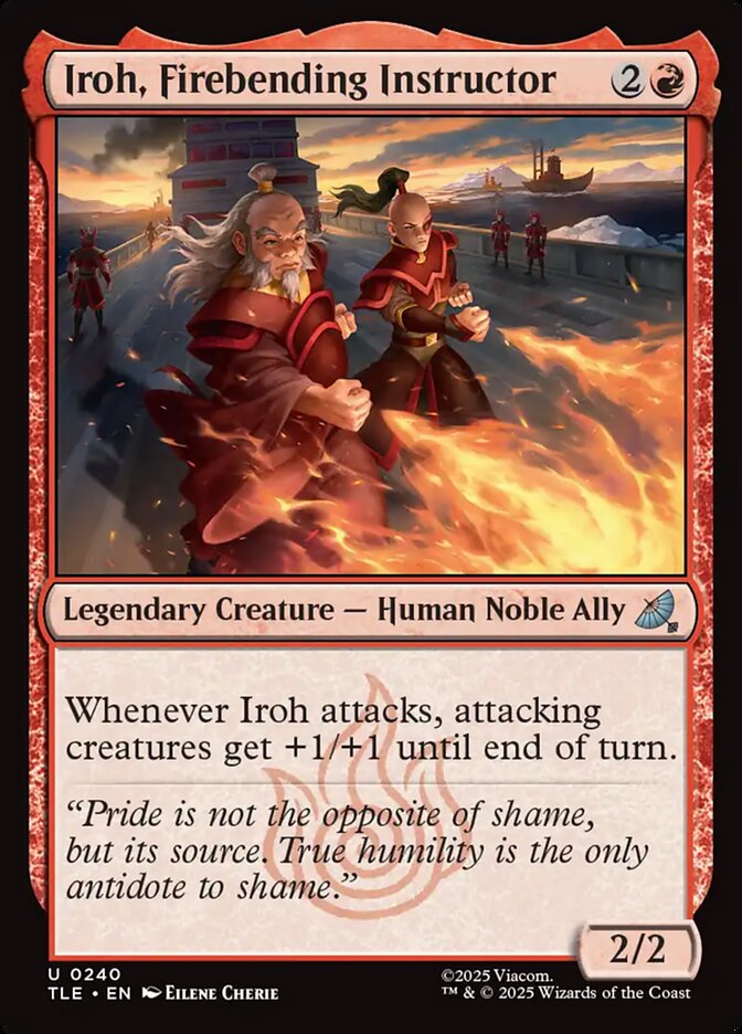 Iroh, Firebending Instructor, Avatar: The Last Airbender Eternal Card Art