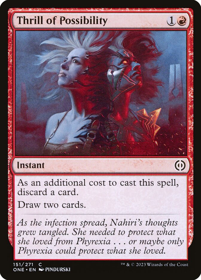 Thrill of Possibility, Phyrexia: all will be one Card Art