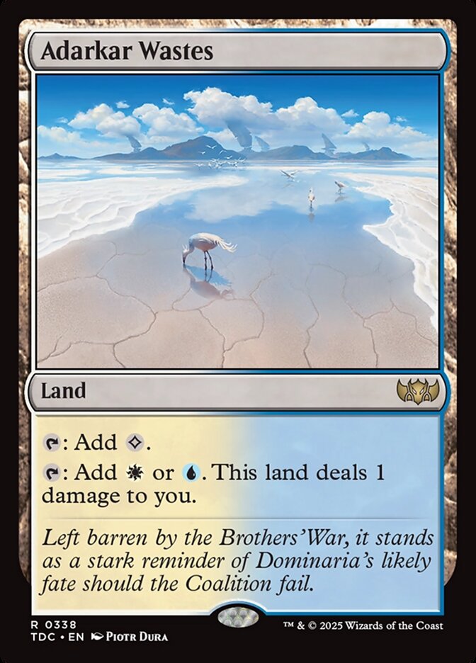 Adarkar Wastes, Tarkir: Dragonstorm Commander Card Art