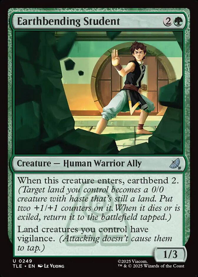 Earthbending Student, Avatar: The Last Airbender Eternal Card Art