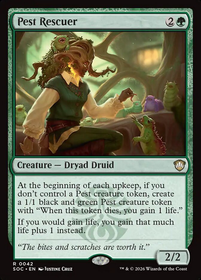 Pest Rescuer, Secrets Of Strixhaven Commander Card Art