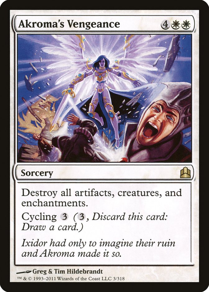 Akroma's Vengeance, Commander 2011 Card Art