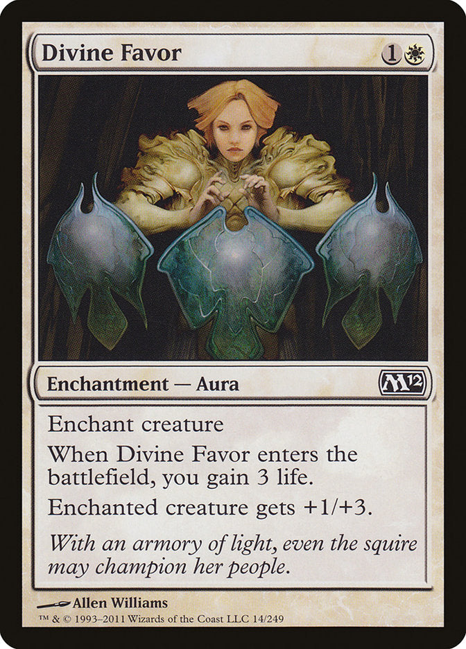 Divine Favor, Magic 2012 Card Art