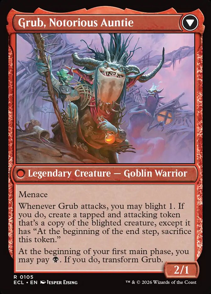 Grub, Storied Matriarch // Grub, Notorious Auntie, Lorwyn Eclipsed Card Art