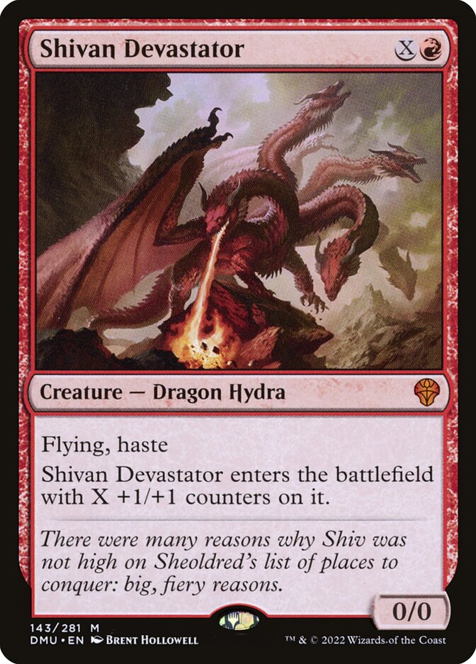 Shivan Devastator, Dominaria United Card Art