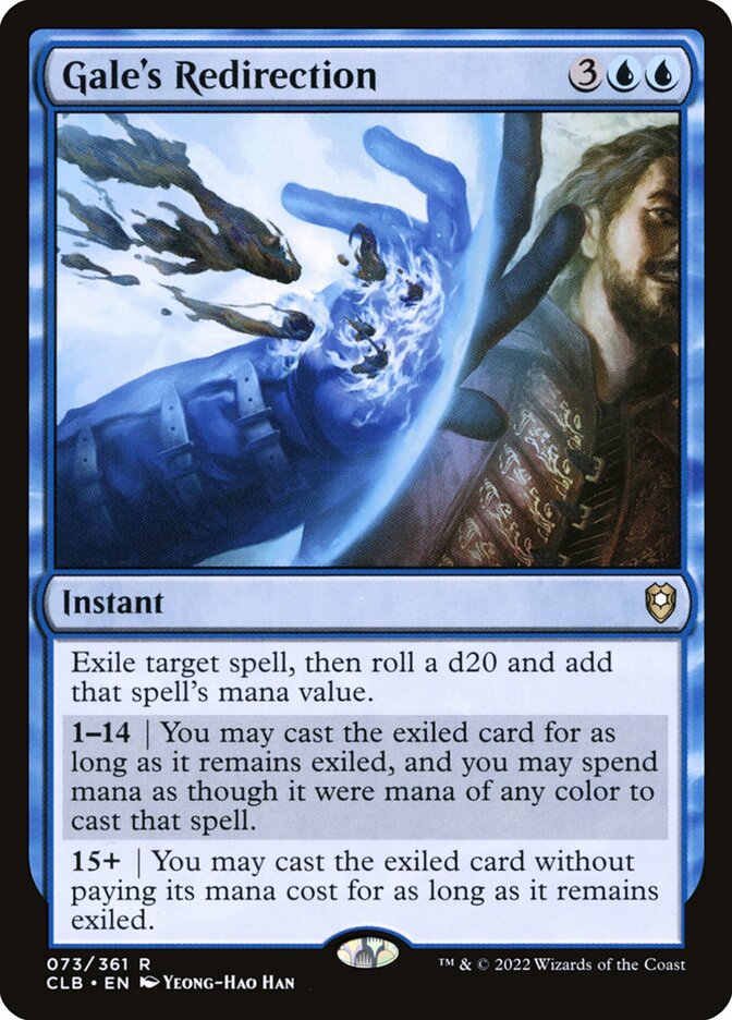 Gale's Redirection, Commander legends: battle for baldur's gate Card Art