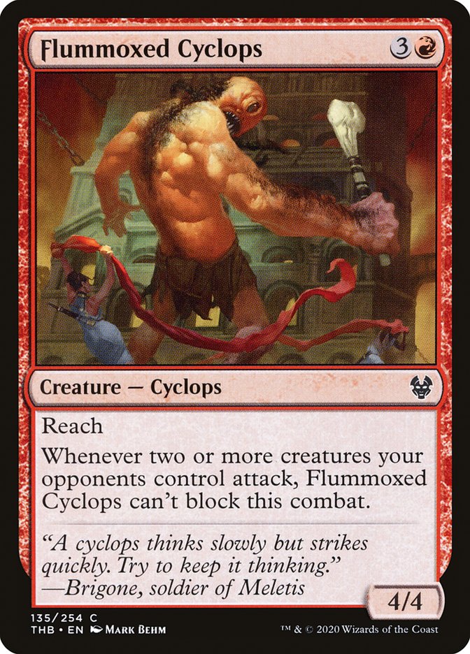 Flummoxed Cyclops, Theros beyond death Card Art