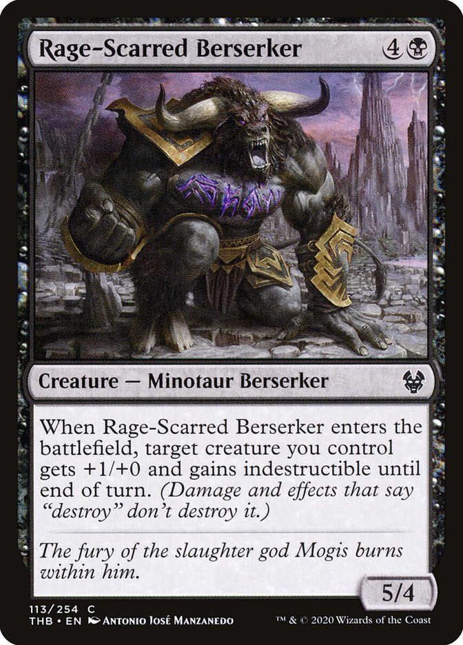 Rage-Scarred Berserker, Theros beyond death Card Art