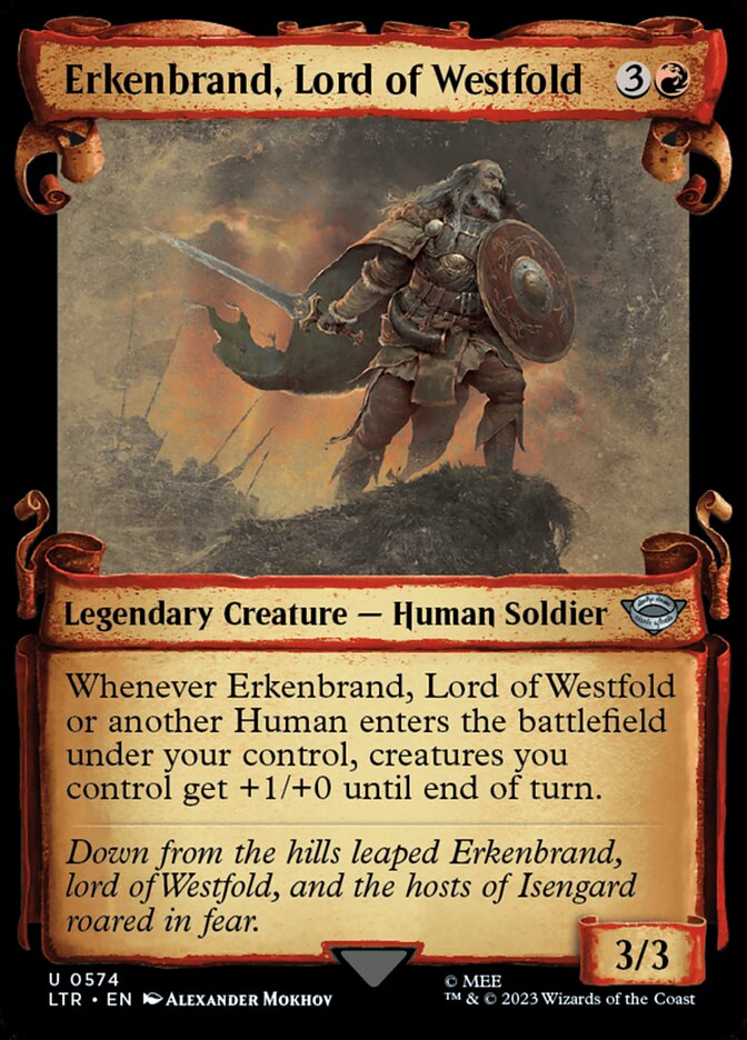 Erkenbrand, Lord of Westfold, The lord of the rings: tales of middle-earth Card Art