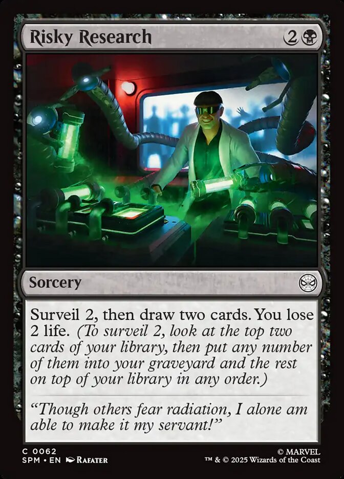 Risky Research, Marvel'S Spider-Man Card Art