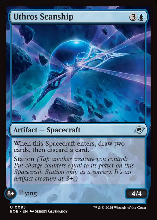 Uthros Scanship, Edge of eternities Card Art