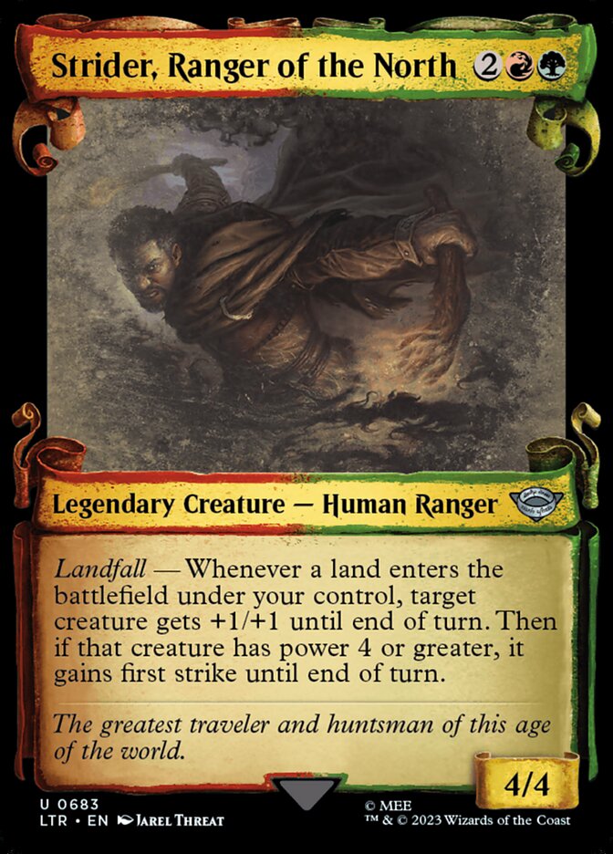 Strider, Ranger of the North, The lord of the rings: tales of middle-earth Card Art