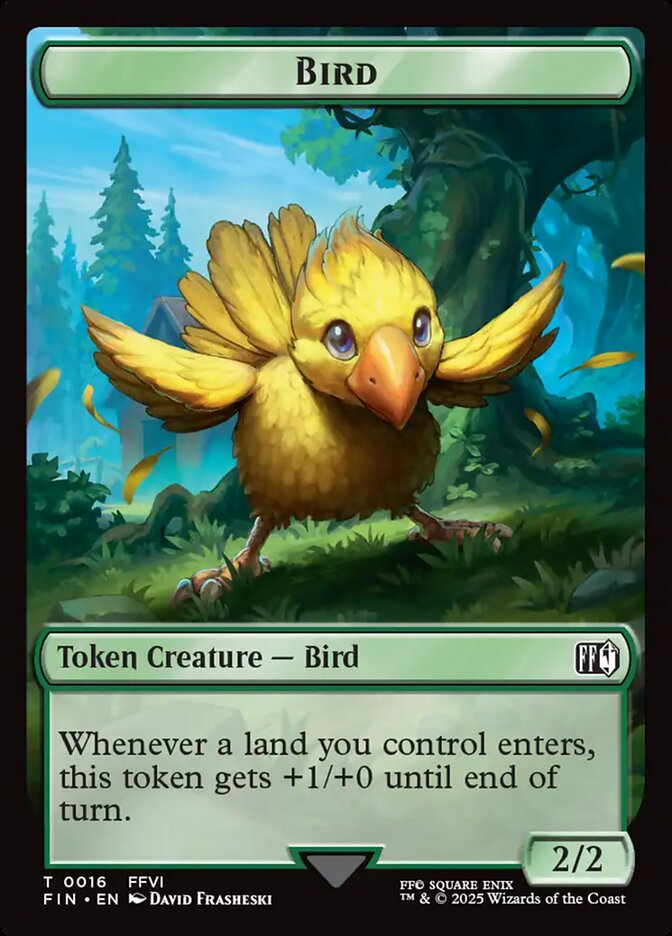 Bird, Final fantasy tokens Card Art