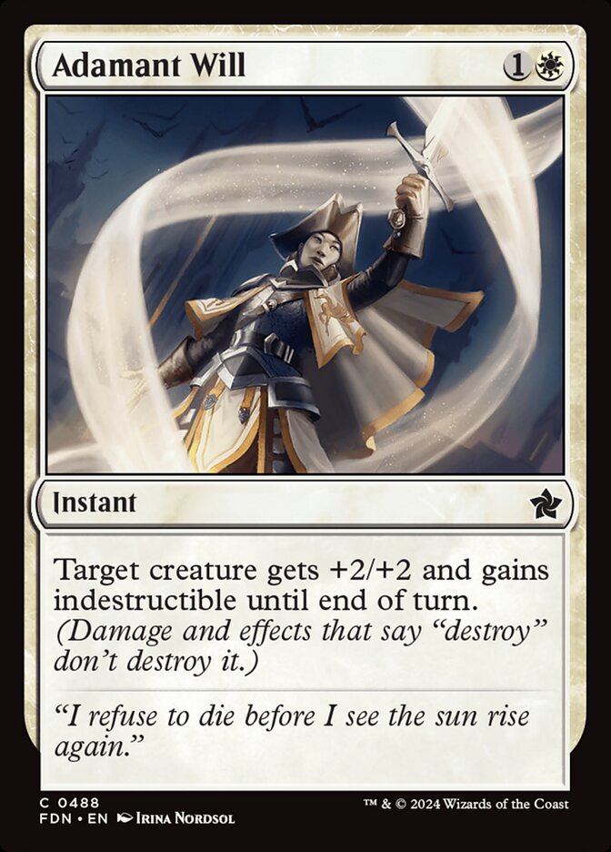 Adamant Will, Foundations Card Art