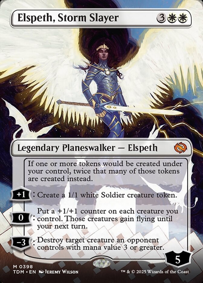 Elspeth, Storm Slayer, Tarkir: dragonstorm Card Art