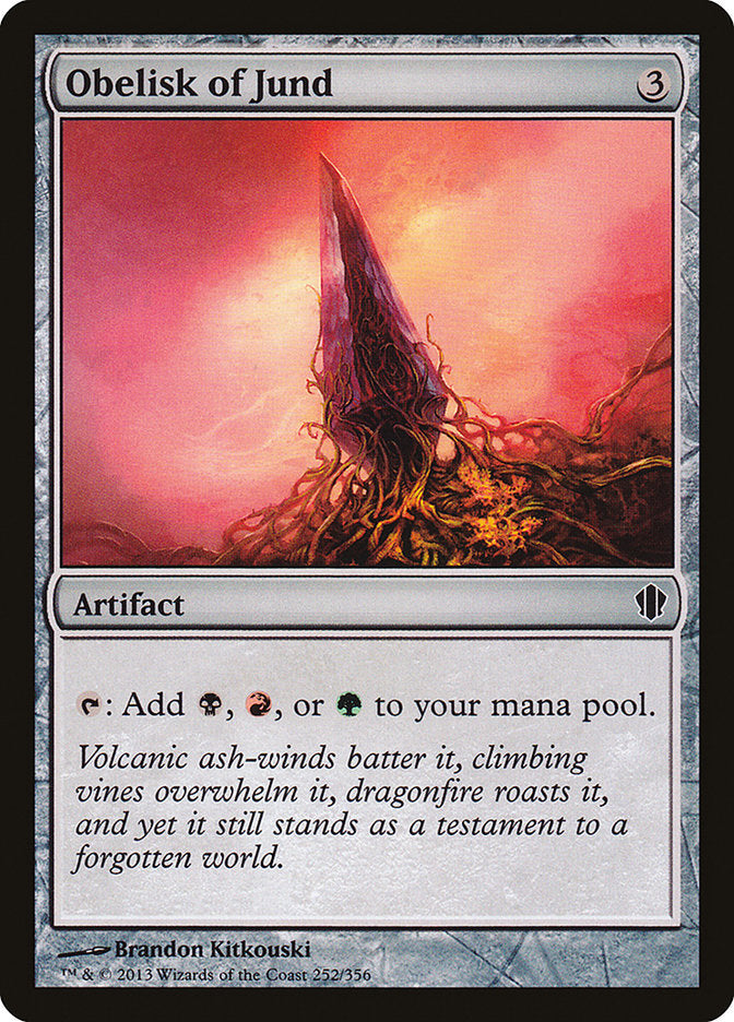 Obelisk of Jund, Commander 2013 Card Art