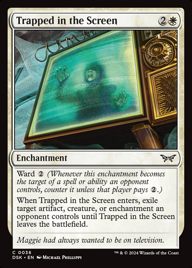Trapped in the Screen, Duskmourn: House Of Horror Card Art