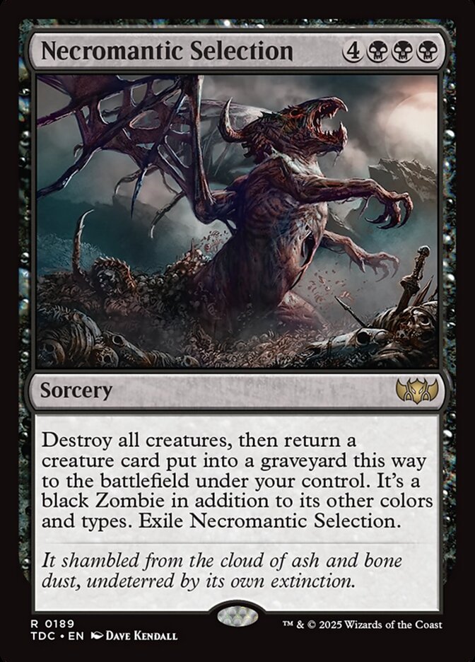 Necromantic Selection, Tarkir: Dragonstorm Commander Card Art