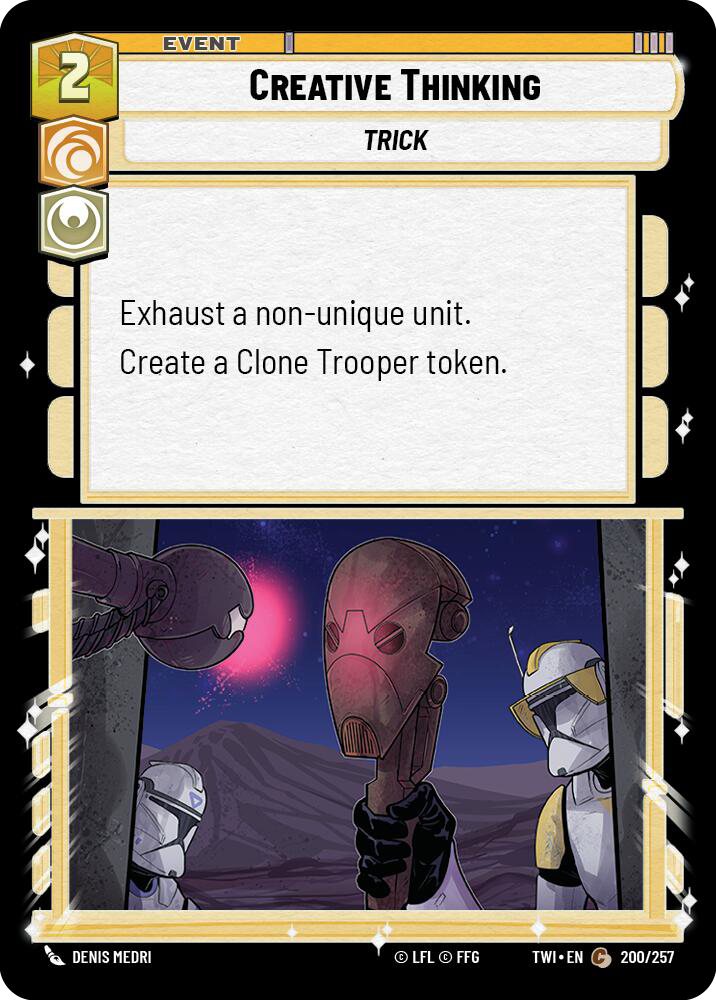 Creative Thinking, Twilight of the Republic Card Art