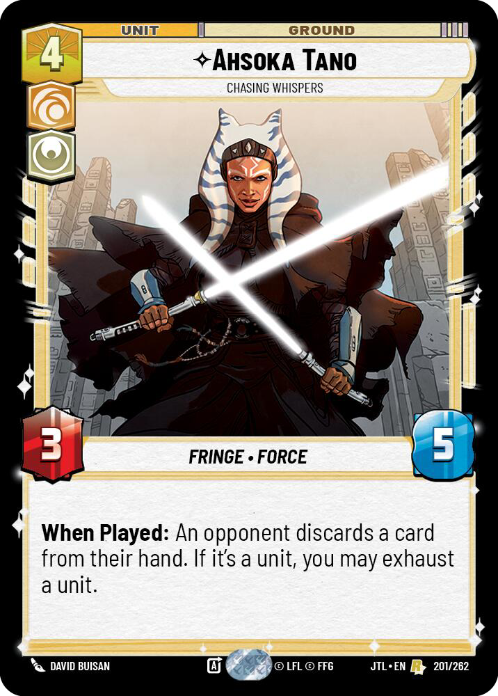 Ahsoka Tano, Chasing Whispers, Jump to Lightspeed Card Art