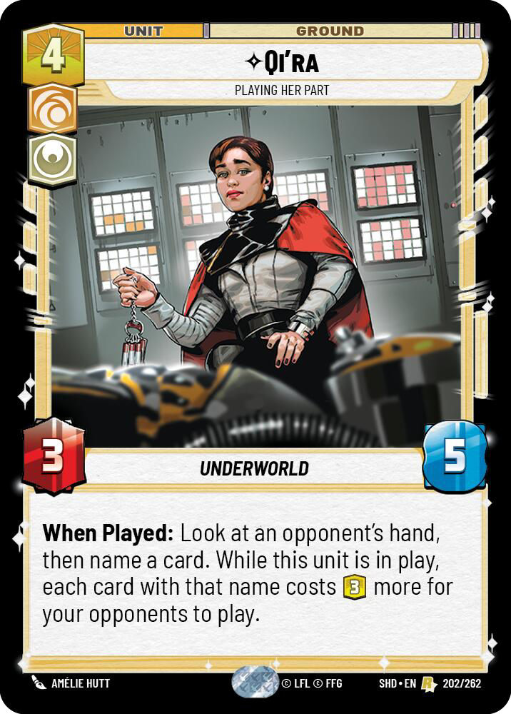 Qi'ra, Playing Her Part - Foil