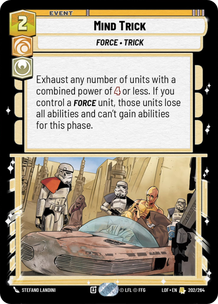 Mind Trick, Legends of the Force Card Art
