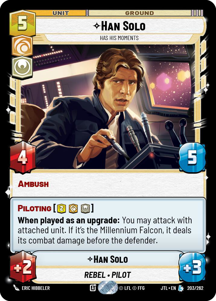 Han Solo, Has His Moments, Jump to Lightspeed Card Art