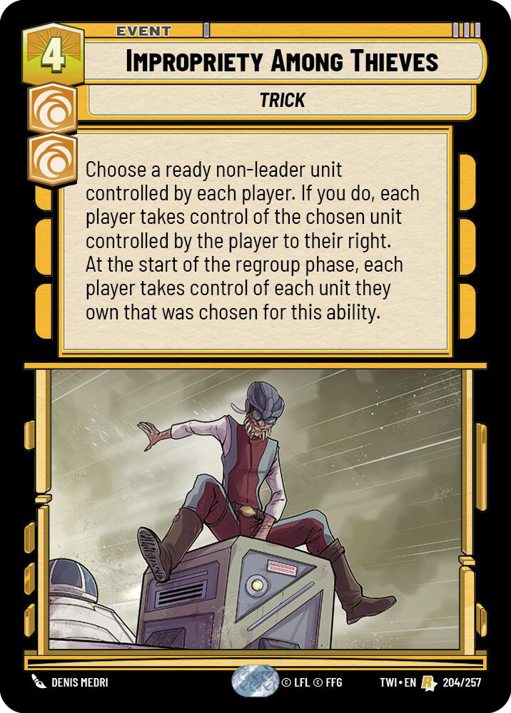 Impropriety Among Thieves, Twilight of the Republic Card Art