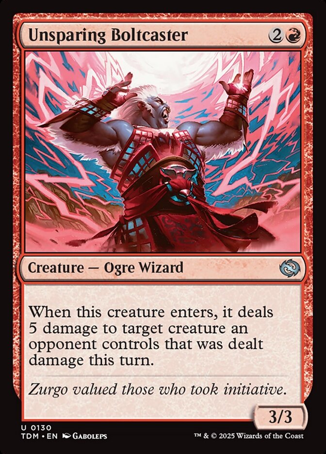 Unsparing Boltcaster, Tarkir: dragonstorm Card Art