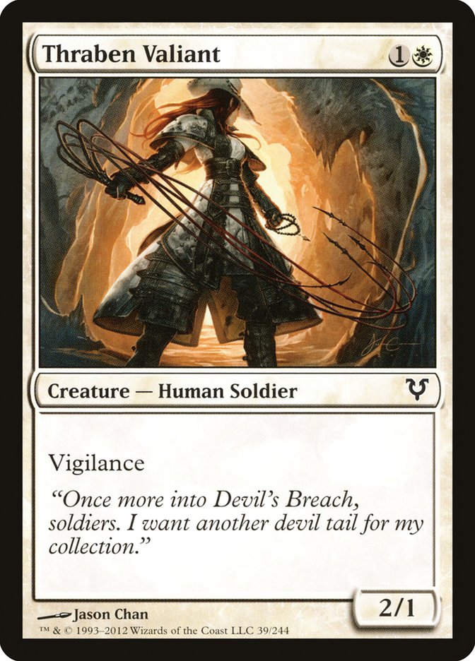 Thraben Valiant, Avacyn restored Card Art