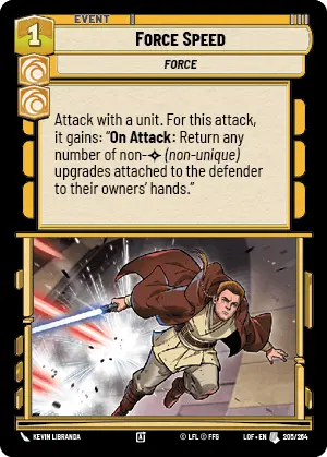 Force Speed, Legends of the Force Card Art