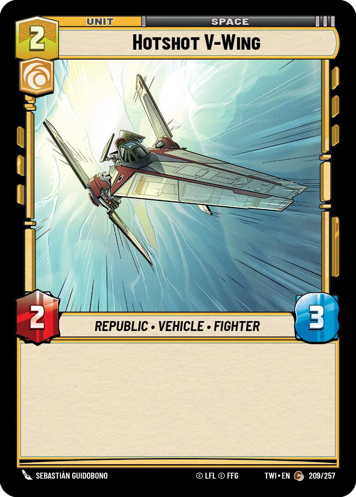 Hotshot V-Wing, Twilight of the Republic Card Art