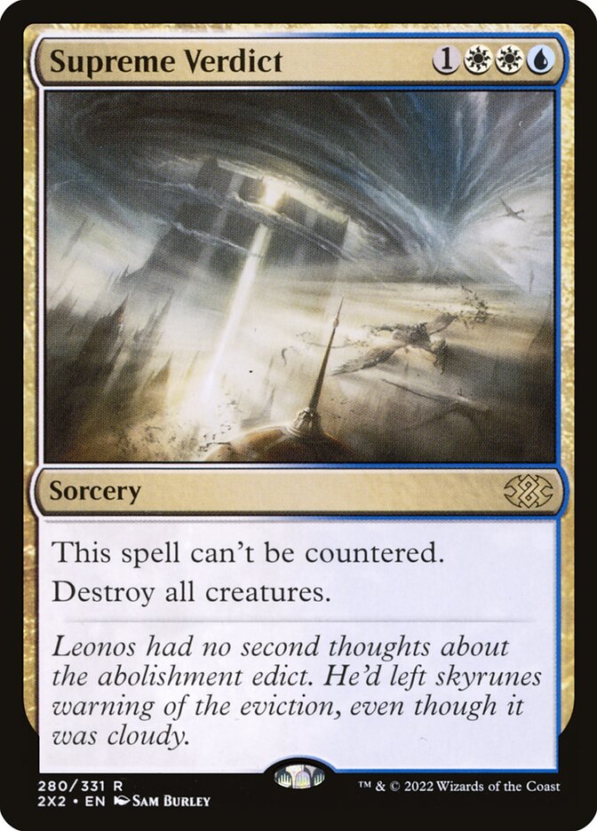 Supreme Verdict, Double masters 2022 Card Art