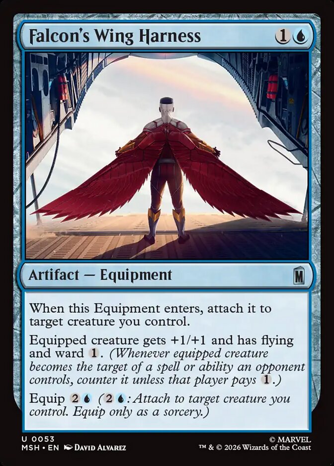Falcon's Wing Harness, Marvel Super Heroes Card Art