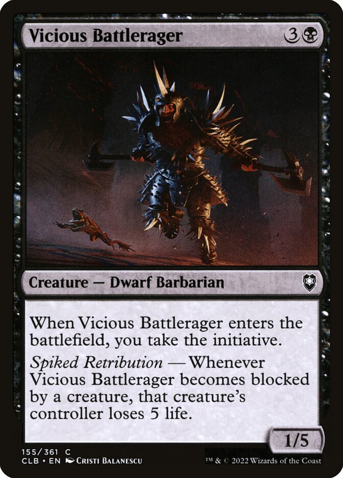 Vicious Battlerager, Commander legends: battle for baldur's gate Card Art