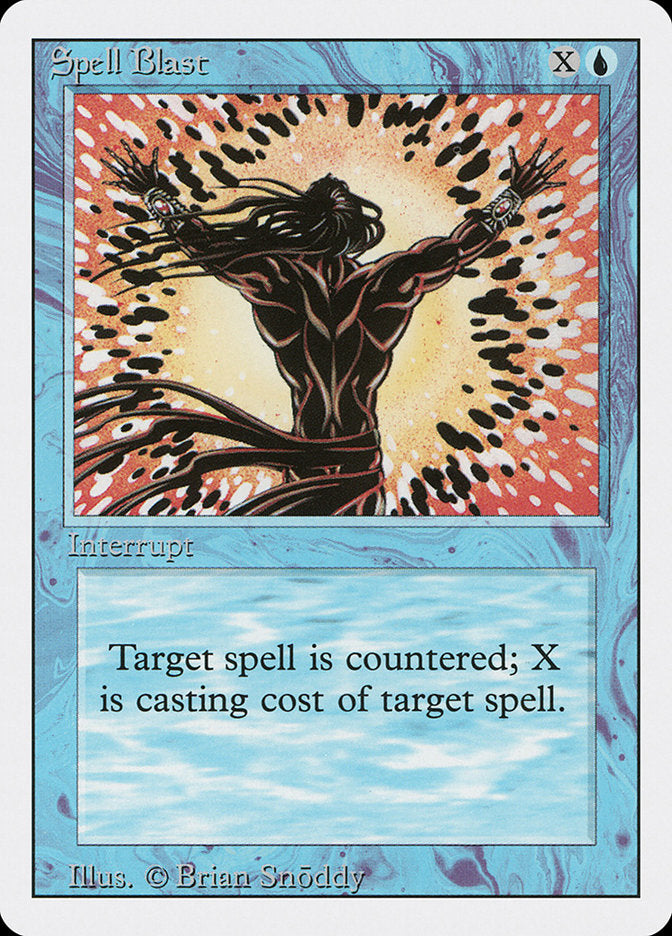 Spell Blast, Revised edition Card Art