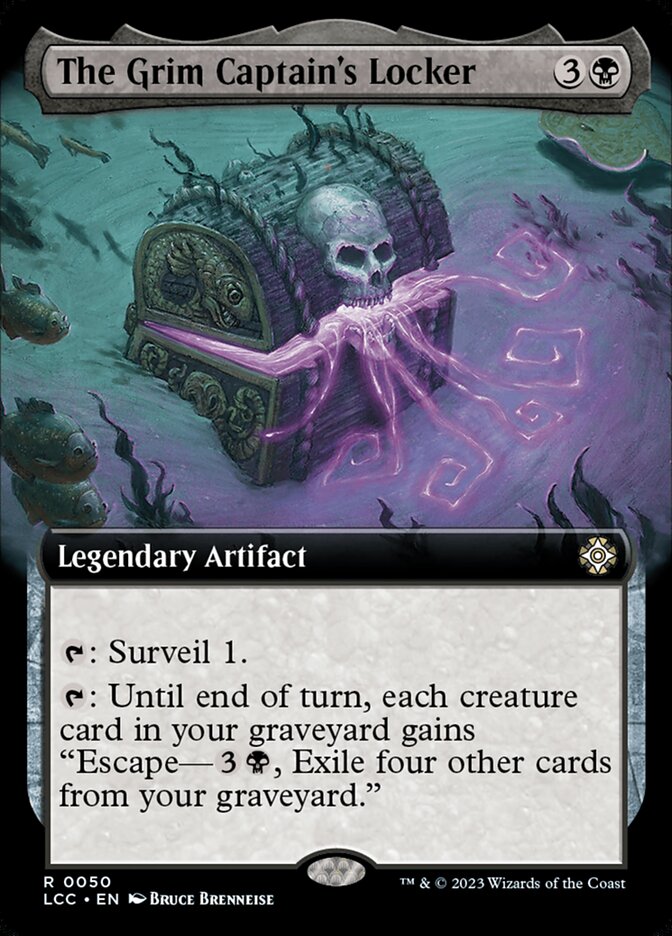 The Grim Captain's Locker, The lost caverns of ixalan commander Card Art