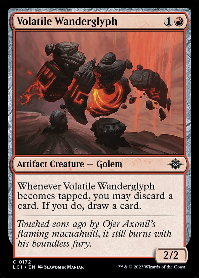 Volatile Wanderglyph, The lost caverns of ixalan Card Art