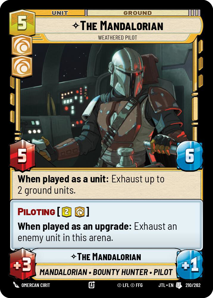 The Mandalorian, Weathered Pilot, Jump to Lightspeed Card Art