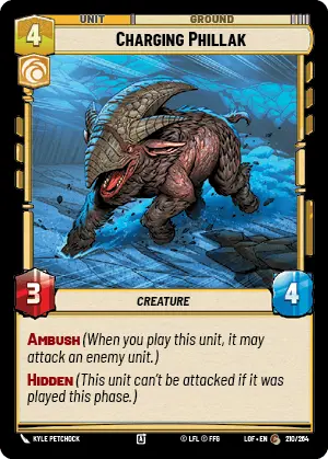 Charging Phillak, Legends of the Force Card Art