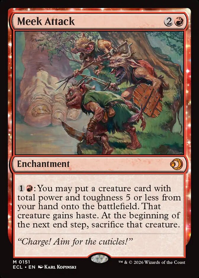 Meek Attack, Lorwyn Eclipsed Card Art