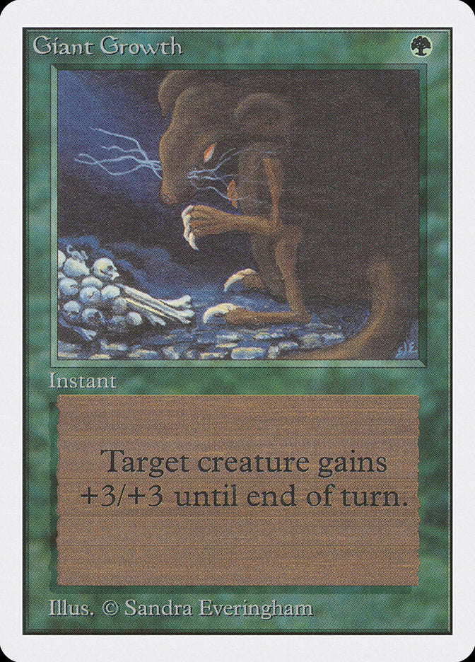 Giant Growth, Unlimited edition Card Art