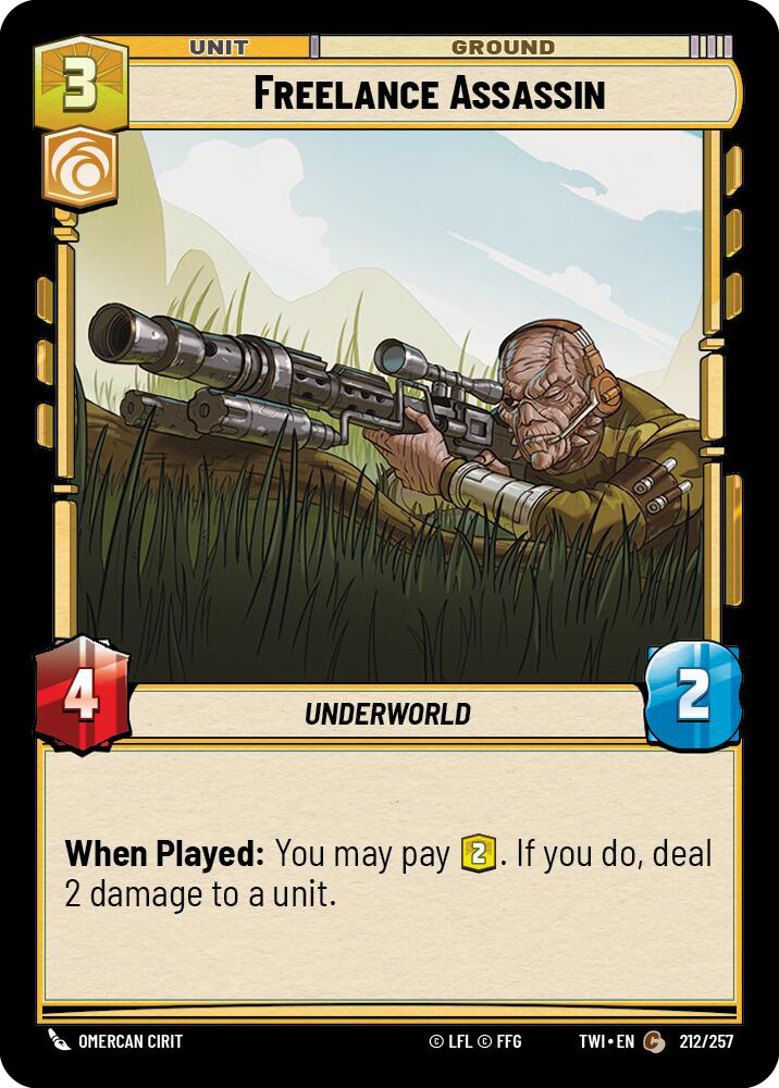 Freelance Assassin, Twilight of the Republic Card Art