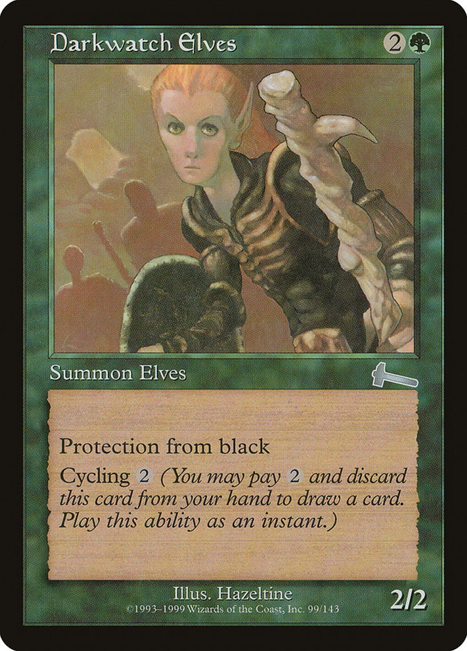 Darkwatch Elves, Urza's legacy Card Art