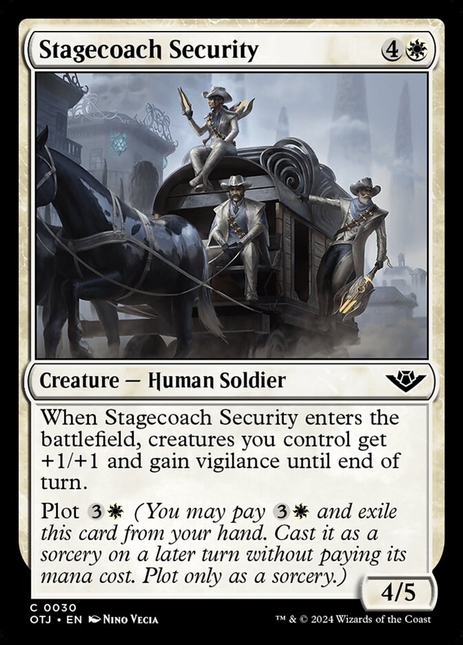 Stagecoach Security, Outlaws of thunder junction Card Art