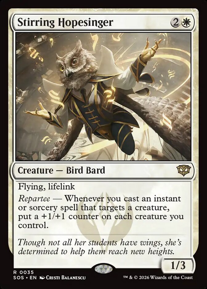 Stirring Hopesinger, Secrets Of Strixhaven Card Art