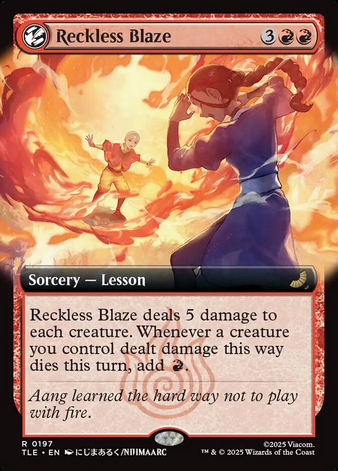 Reckless Blaze, Avatar: The Last Airbender Eternal Card Art