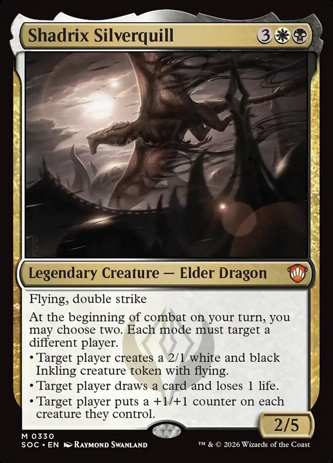 Shadrix Silverquill, Secrets Of Strixhaven Commander Card Art