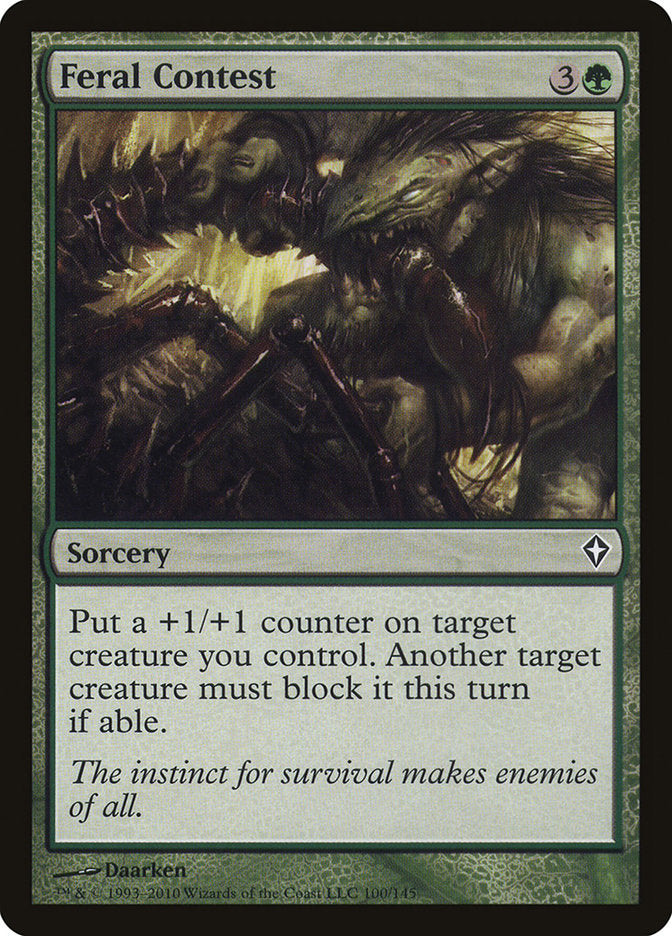 Feral Contest, Worldwake Card Art